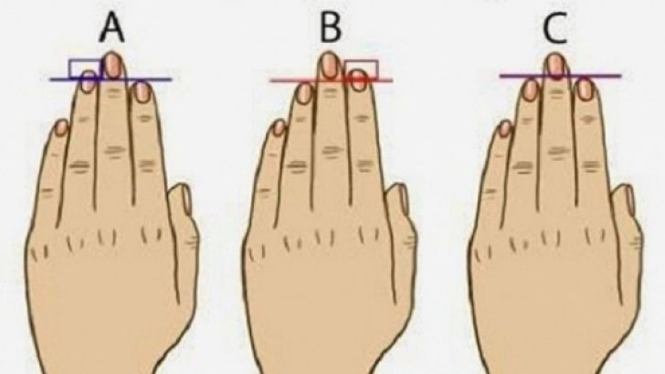 Lungimea degetelor îţi dezvăluie personalitatea