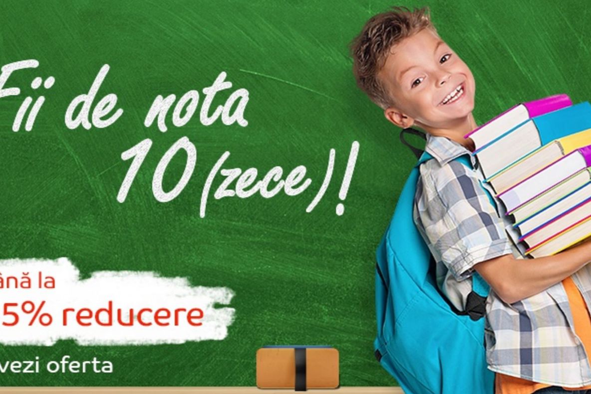 eMAG - Promotia Back to School aduce reduceri de pana la 65% pentru rechizite, carti si manuale 