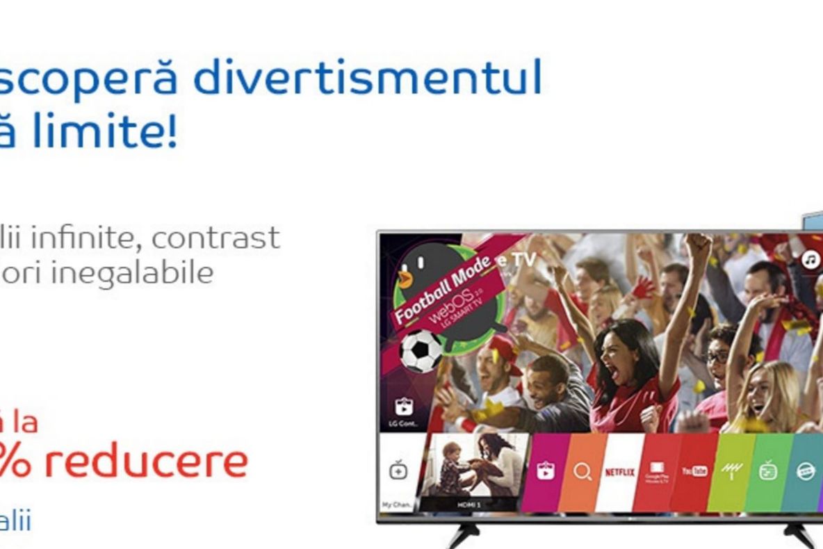 eMAG – Televizoarele LG au reduceri de 30%. Iata cele mai bune oferte
