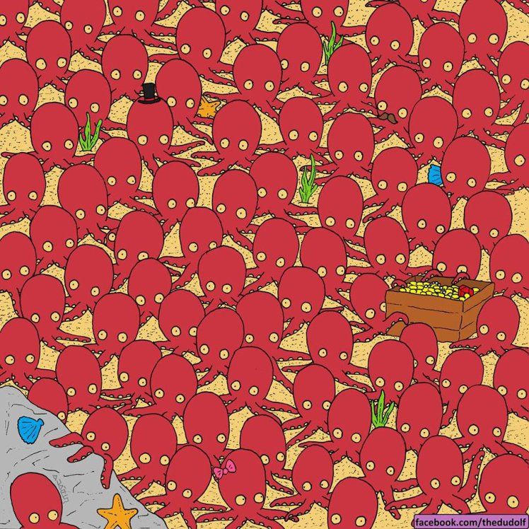 Imaginea care a înnebunit Internetul. Unde se află peștele în acest desen?