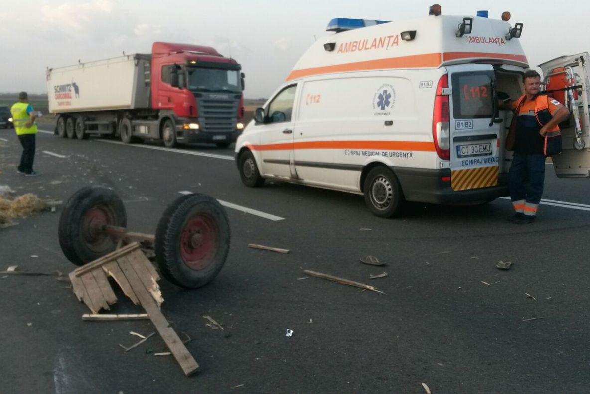 Accident rutier grav la Constanţa. Trei persoane au fost rănite 