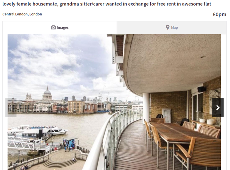 Poţi să locuieşti gratis în acest apartament din Londra. Există o singură condiţie