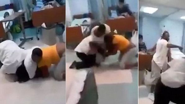 Bătaie ca în filme între amantă şi soţie pe patul de spital 