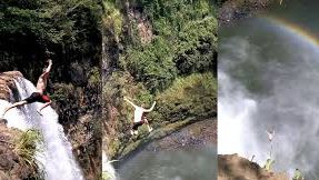 "Am simţit o chemare". Inconştienţa unui tânăr de 21 de ani: s-a aruncat într-o cascadă uriaşă