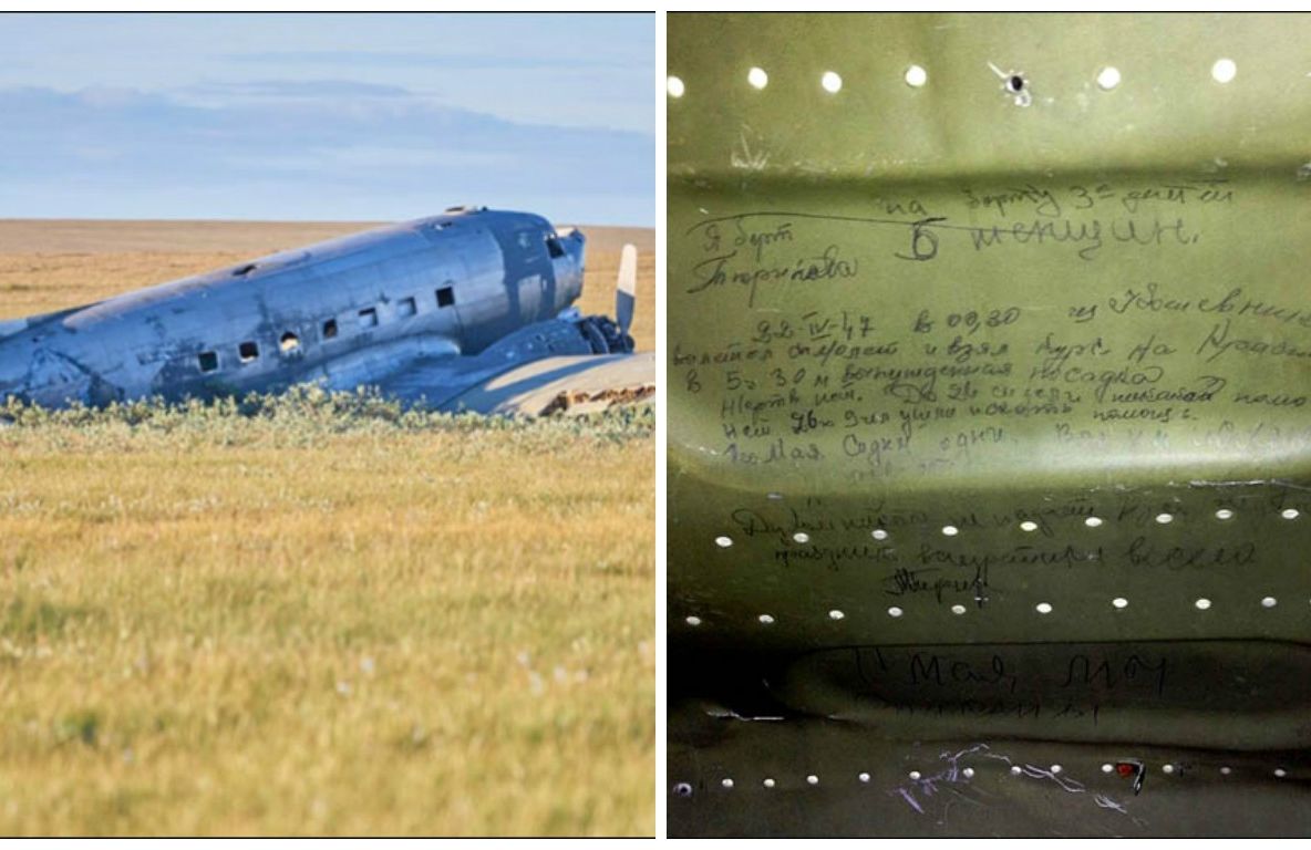 Au ajuns la avionul din mijlocul pustiului. Nimeni în el, doar un mesaj scrijelit. Dumnezeule!