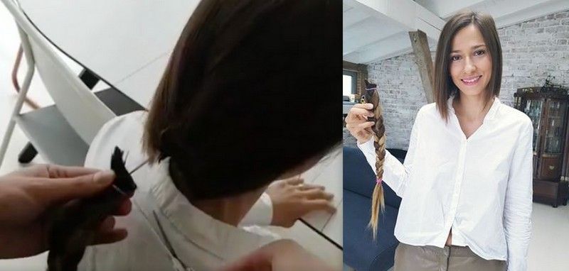 Dana Rogoz şi-a tăiat părul în direct, apoi l-a donat. Cum îi stă tunsă scurt