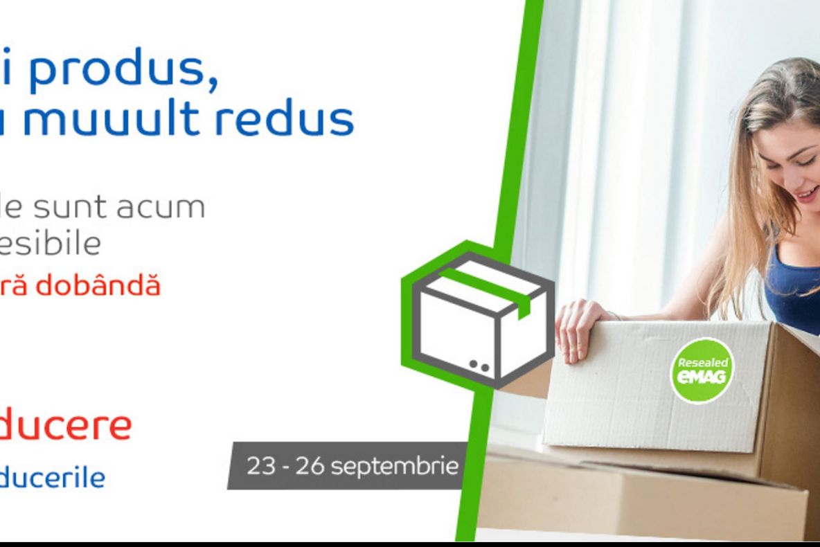 eMAG – Weekend de foc – 60% reducere la resigilate