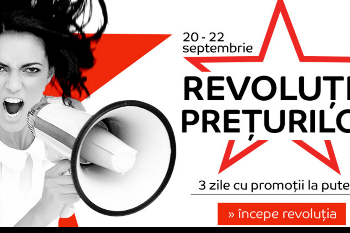 eMAG – Revolutia Preturilor – Timp de 3 zile preturile sunt reduse cu 50%