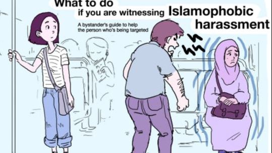 A apărut un ghid împotriva hărțuirii musulmanilor. Cum ar trebui să reacționăm dacă vedem așa ceva 