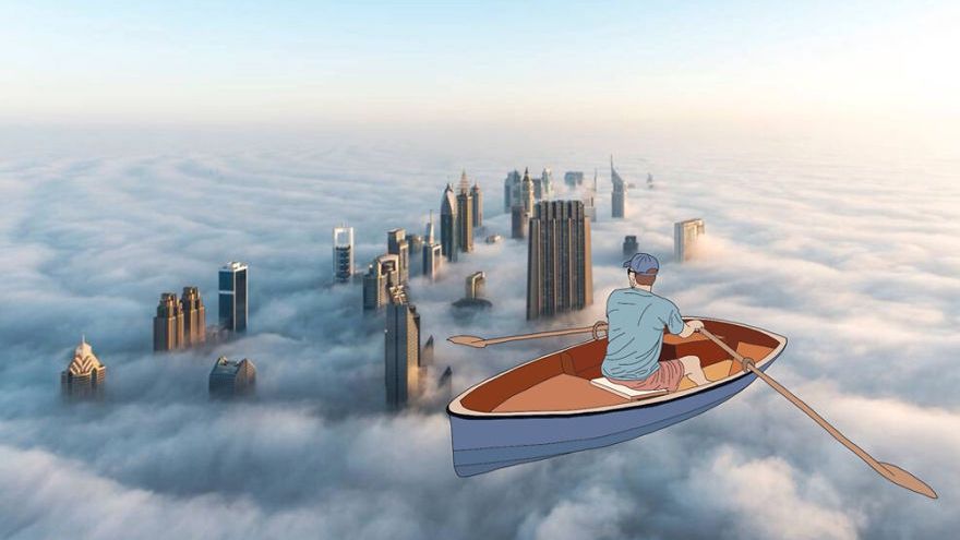 Fotografii banale, transformate în imagini incredibile de o artistă. Le vei privi de două ori!