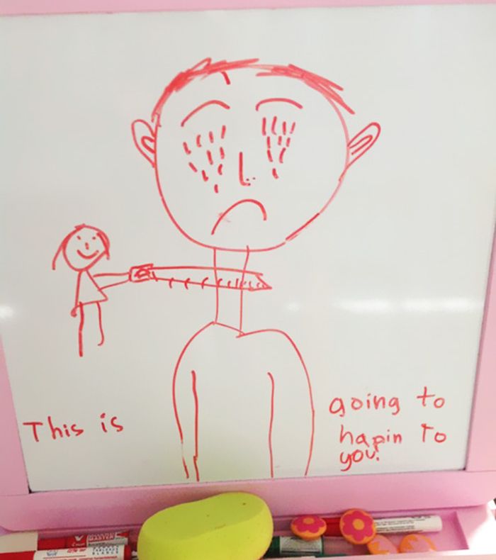 Ți se face pielea de găină. Cele mai șocante desene ale copiilor. Nu te poți uita la toate