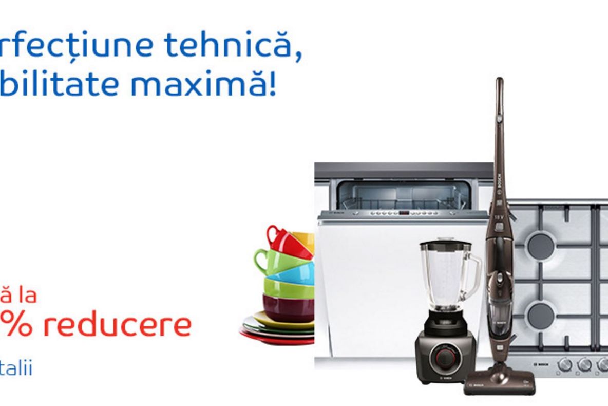 eMAG – 45% reducere pentru electrocasnicele Bosch – Iata cele mai bune oferte