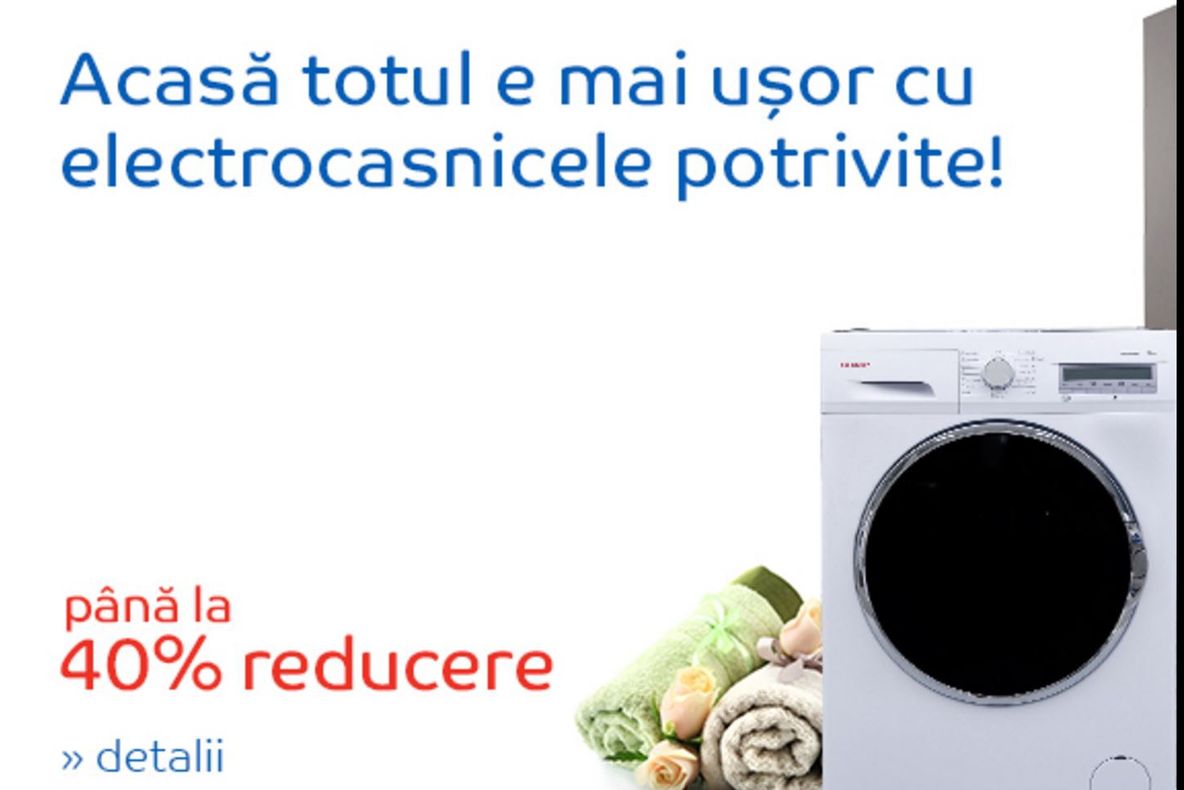eMAG – Ultimele ore cu 40% reducere pentru electrocasnice. Ce oferte se mai gasesc