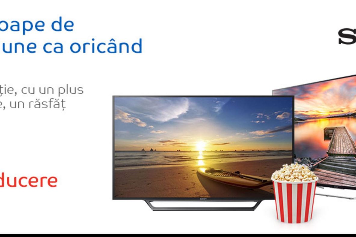 eMAG – 25% reducere pentru cele mai performante televizoare de la Sony