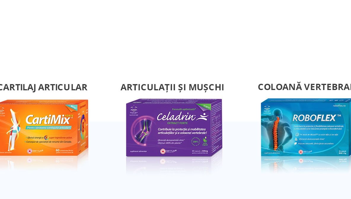3 soluții avansate cu acțiune complexă pentru mobilitatea articulațiilor și coloanei vertebrale (P)