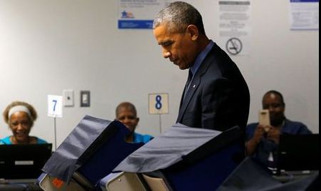 Obama a votat anticipat la alegerile prezidențiale din SUA 