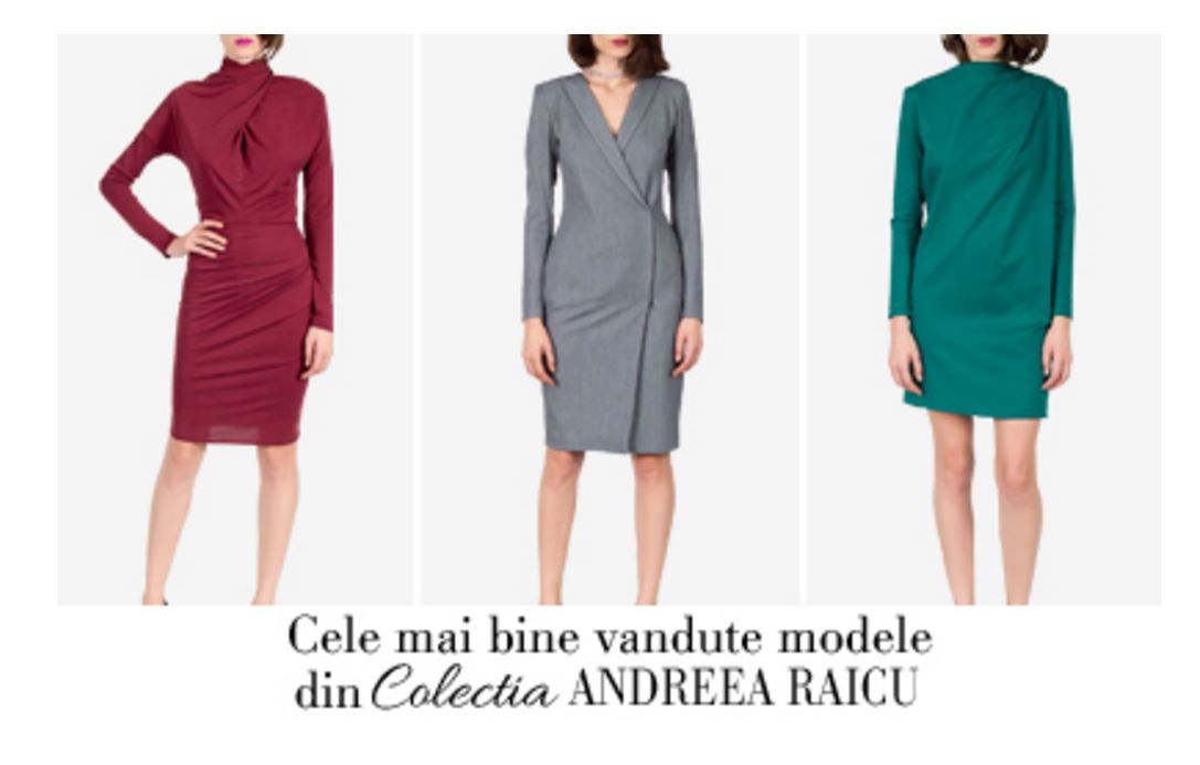 Cele mai bine vandute piese din colectia Andreea Raicu. Preturi accesibile