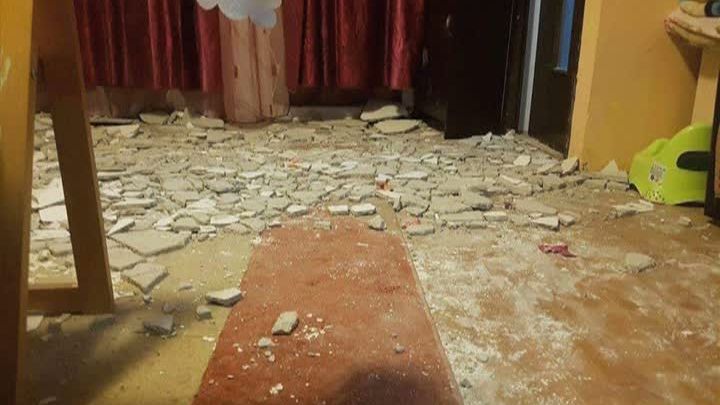 Tavan prăbuşit peste copii, în timpul unei petreceri dintr-un bloc ANL
