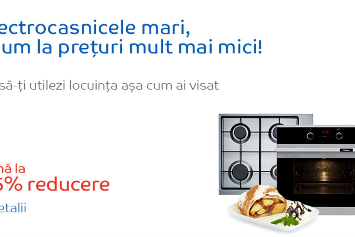 eMAG – Reduceri la electrocasnice, discounturi de pana la 35%