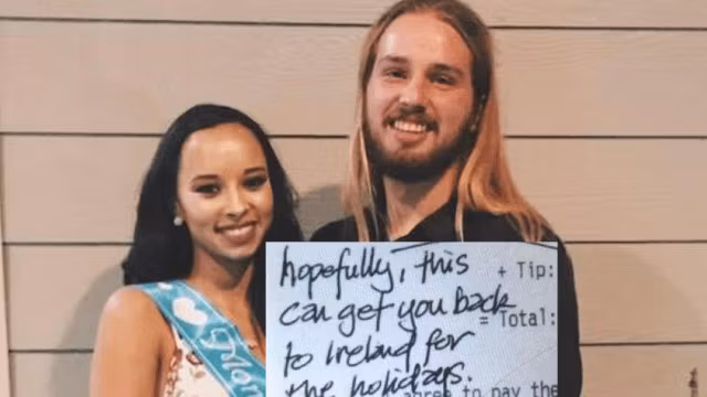 Surpriza uriaşă a unui chelner imigrant, în SUA. Ce mesaj a găsit, scris pe nota de plată - FOTO