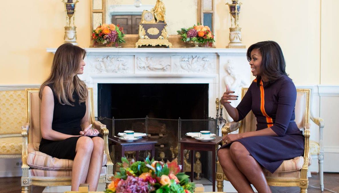Michelle Obama, la un ceai cu Melania Trump. Despre ce au discutat