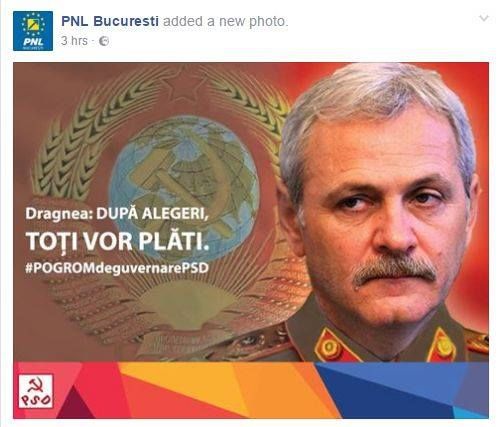PNL a fost obligat să retragă mesajul cu "pogrom de guvernare PSD"