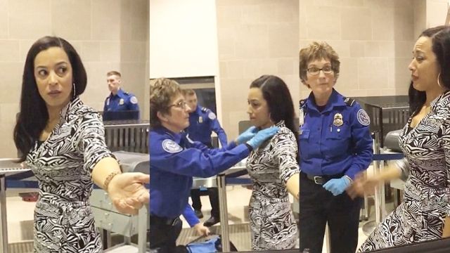  A început să plângă în timp ce era controlată la aeroport. Ce spune femeia că i-a făcut angajata