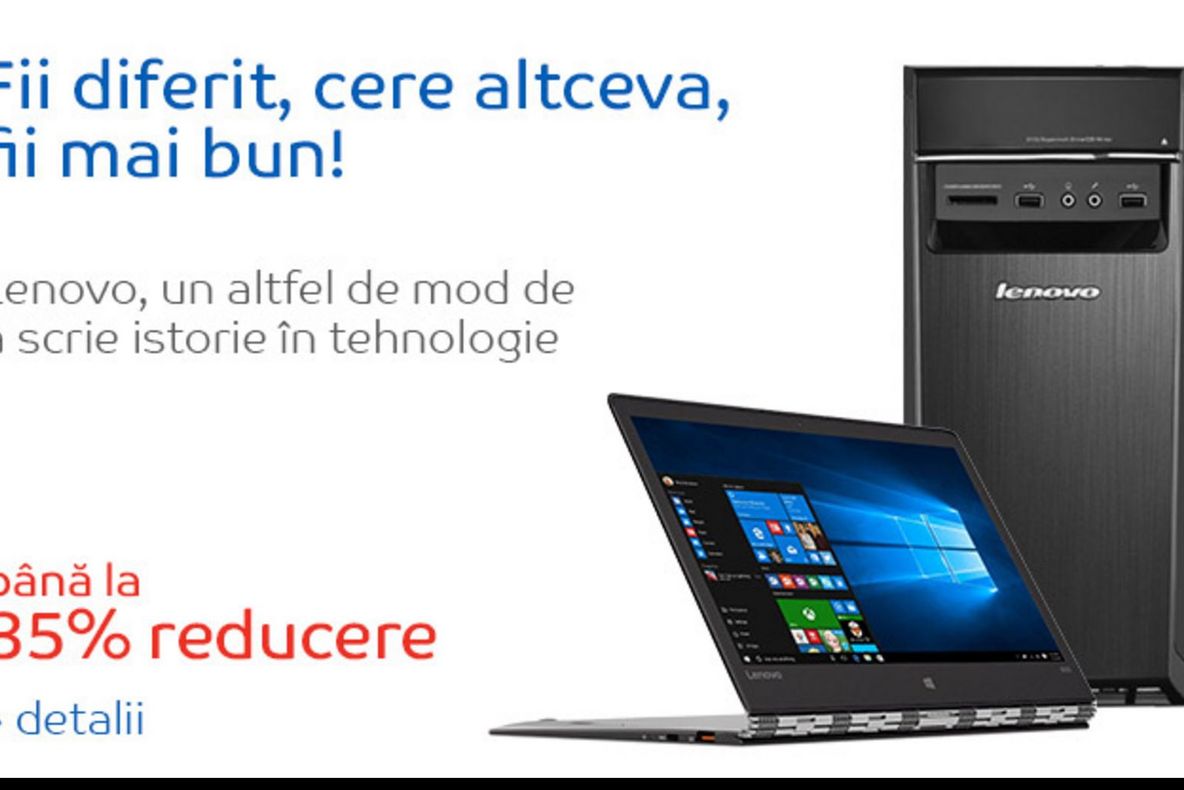 eMAG – 5 oferte de exceptie de la Lenovo