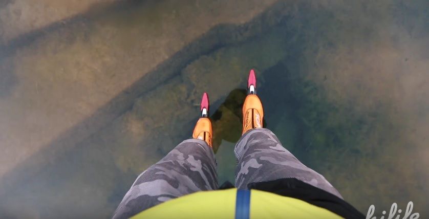 Extrem, dar foarte spectaculos. Au patinat pe gheaţă foarte subţire - ce se afla sub picioarele lor