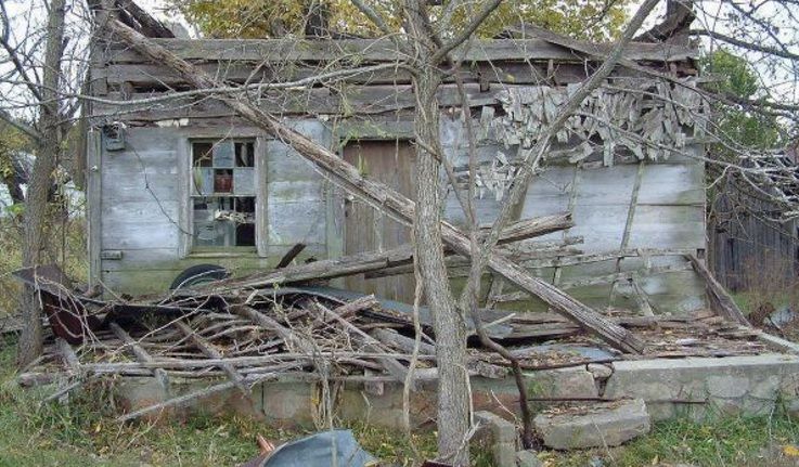 A găsit în pădure o cabană dărâmată. A ridicat-o din temelii şi s-a mutat în ea. Cum arată acum