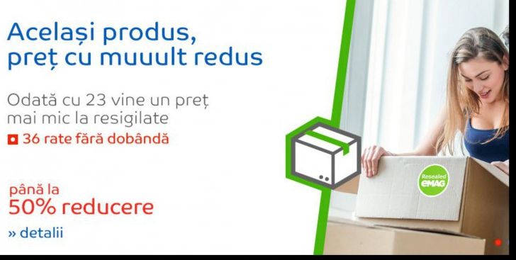 eMAG resigilate – Doar azi, preturile scad cu pana la 50%! Lista celor mai bune oferte este AICI