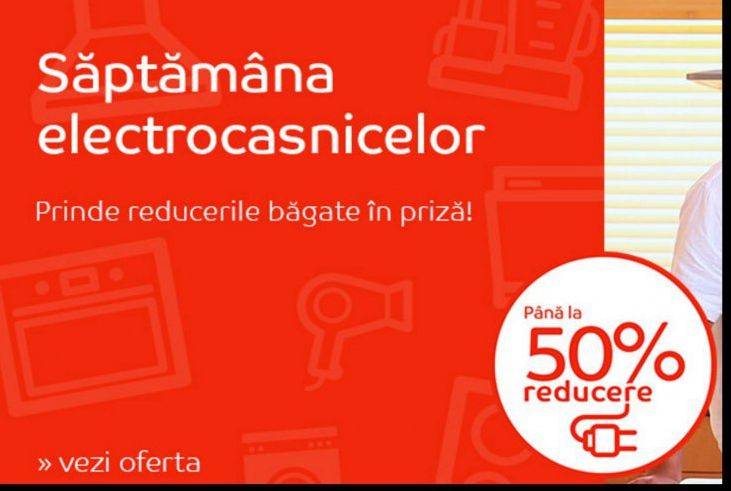 eMAG Saptamana electrocasnicelor – Promotie imensa, stocurile se epuizeaza foarte repede