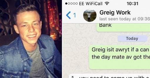 I-a cerut o zi liberă şefului pentru că are stomacul deranjat. Răspunsul şefului e VIRAL!