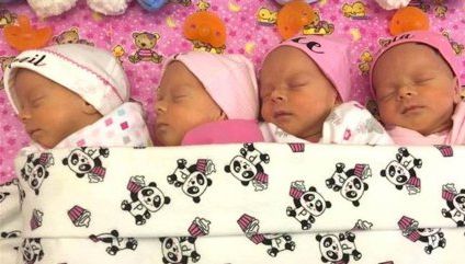 Mama a născut cvadrupleţi. Apoi, medicul s-a uitat la fețele bebelușilor. A înțeles imediat că...