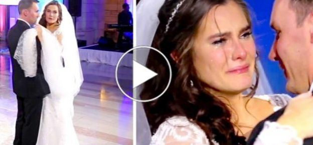 Abia începuse primul dans al mirilor, când muzica s-a oprit. Mireasa a început să plângă