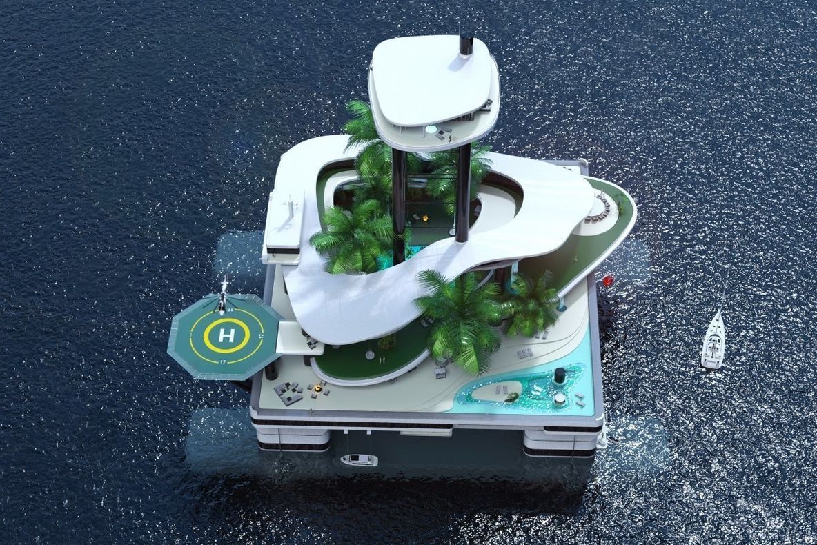 Cum arată INSULA MOBILĂ pe care se bat oligarhii ruşi. Te poţi muta cu bucata de pământ oriunde 