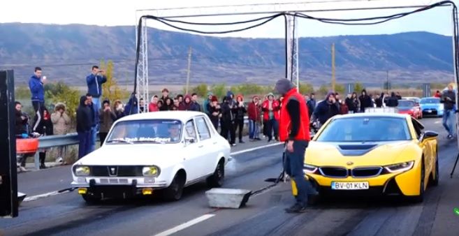 A apărut Dacia 1300 cu 340 de Cai Putere. S-a luat la întrecere cu un BMW i8, de peste 130.000 euro