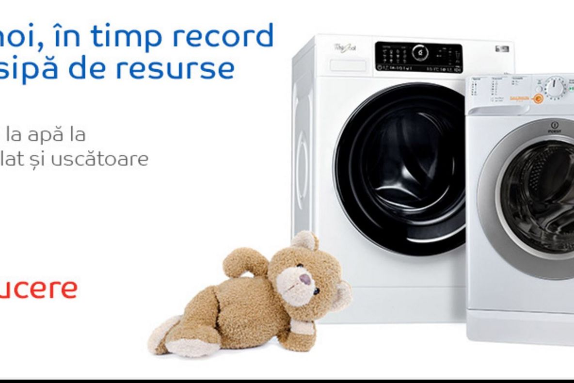 eMAG – Masini de spalat rufe din clasa A+++. Consuma putin si au preturi foarte mici