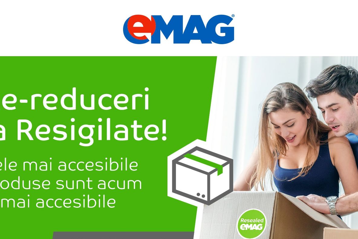 eMAG resigilate – 16 oferte uimitoare care au reduceri foarte mari