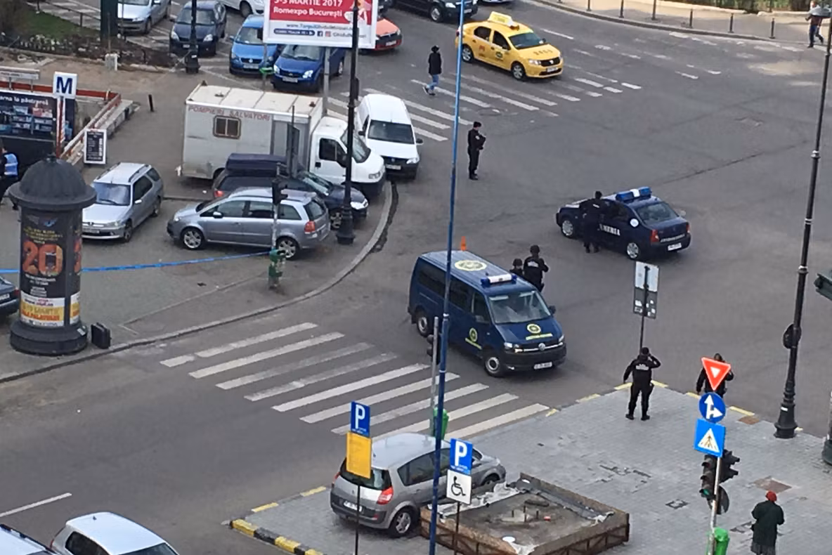 Colet suspect în Capitală, în apropiere de Ambasada Israelului