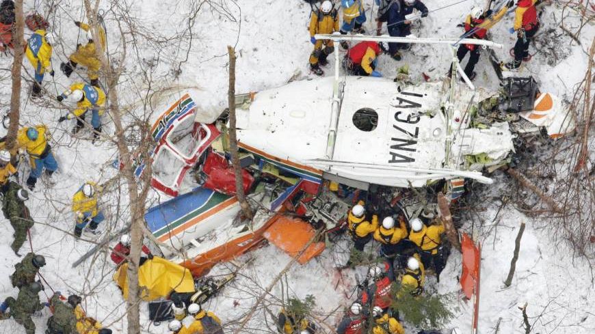 Un elicopter s-a prăbușit în munți. 9 oameni și-au pierdut viața