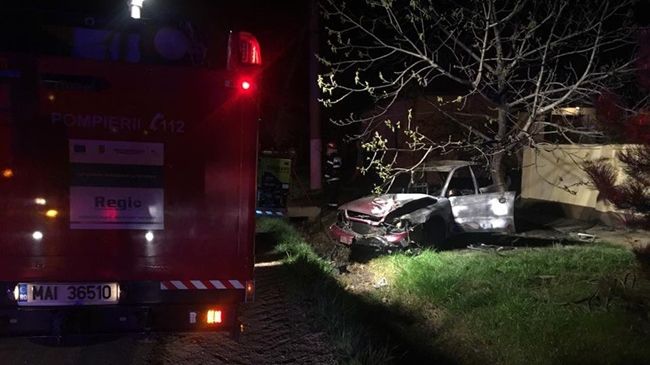 Au murit carbonizați dintr-o glumă. Șoferul fugar a  fost prins. Filmul tragediei din Timiș