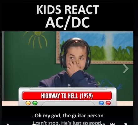 VIDEO VIRAL. Reacţia minunată a copiilor când ascultă pentru prima dată trupa rock AC/DC
