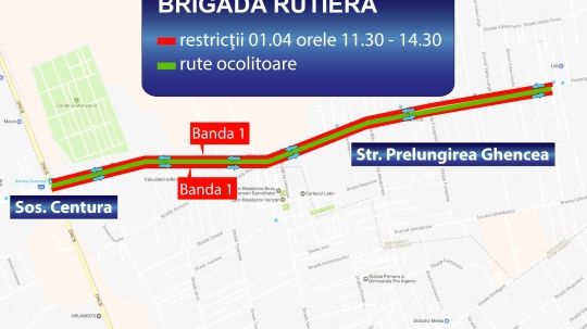 Restricţii de circulaţie în Capitală, în acest weekend