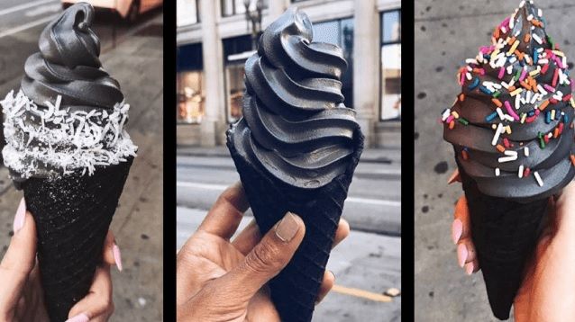 Înghețata neagră - cel mai la modă capriciu pentru cei cu gusturi morbide. Ai mânca așa ceva?