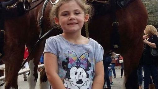 Fetița a vrut o poză cu un cal. Când au văzut fotografia, au murit de râs