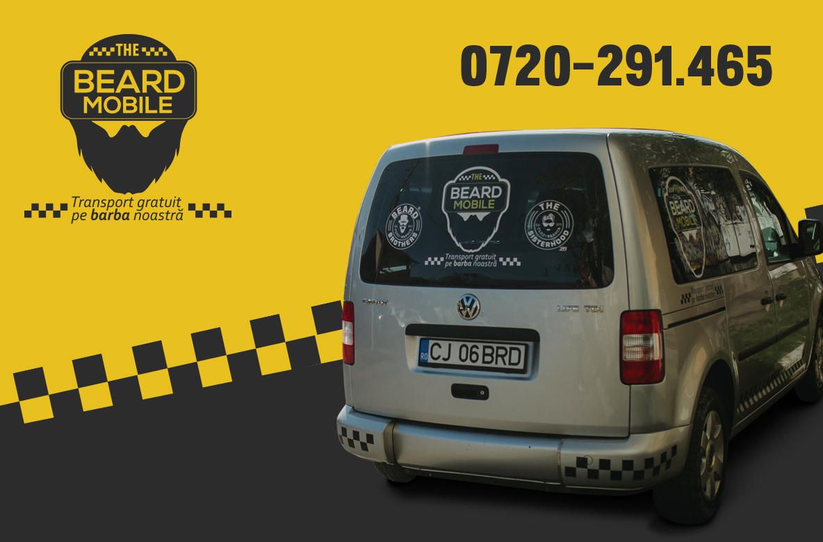 Primul serviciu de taxi comunitar din România, creat la Cluj. De ce se numeşte Beard Mobile