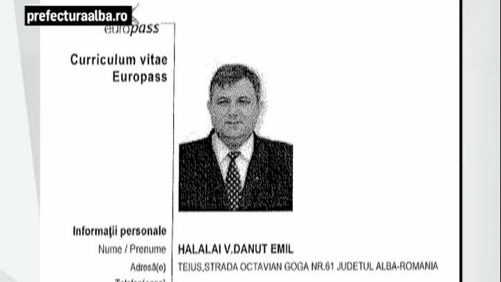 CV-ul prefectului din Alba, plin de greşeli FLAGRANTE - 14 ani de liceu şi "cunoaşte bine Internet"