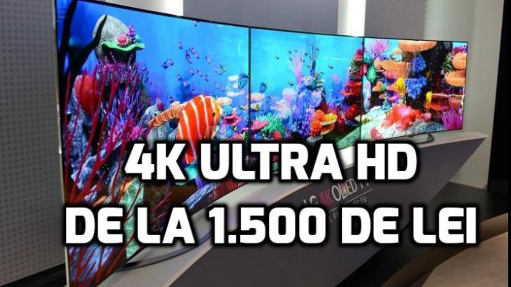 eMAG – Televizoarele 4K ULTRA HD, mult ieftinite. Preturile incep de la 1.500 de lei