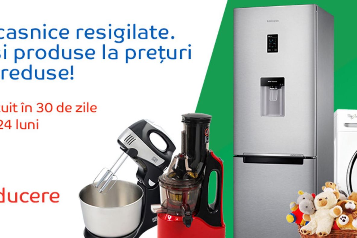 eMAG electrocasnice resigilate - Zeci de oferte cu discount de 35%